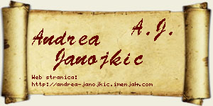 Andrea Janojkić vizit kartica